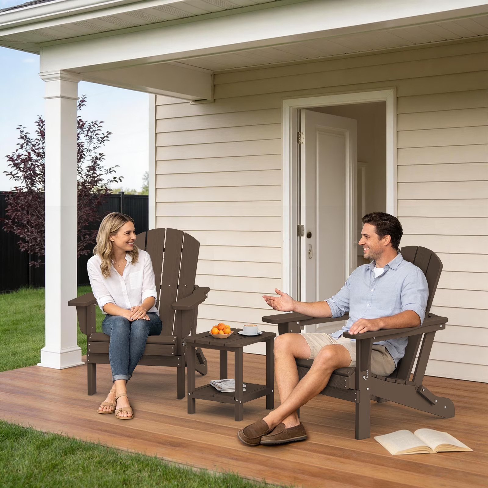 Folding Adirondack Chair – Coffee